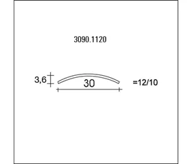 Typ 721 poliert SK 22460604 Übergangsprofil (Bodenbelagspr