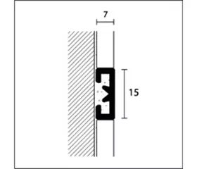 Decorleiste Alu chrom 22460692 Bodenbelagsprofil (Zubehör)