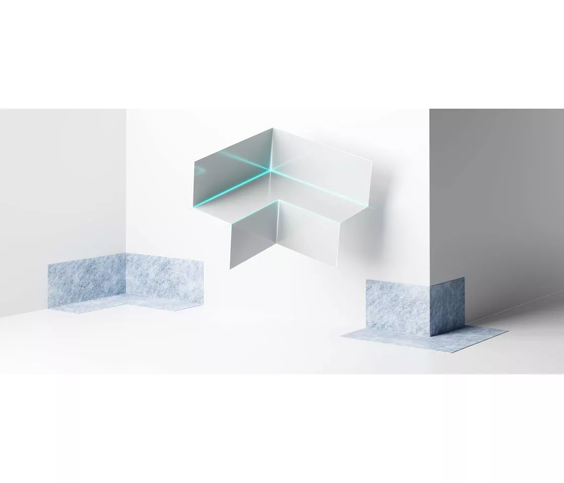 Innen-/Aussenecke 2in1 grau