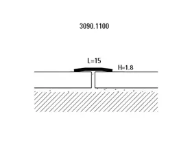 Typ 723 poliert SK 22460604 Übergangsprofil (Bodenbelagspr