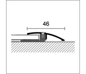 Abschlussprofile Alu 22460601 Abschlussprofil (Bodenbelagspr