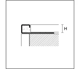 Typ ZQGN - Alu chrom 22460601 Abschlussprofil (Bodenbelagspr