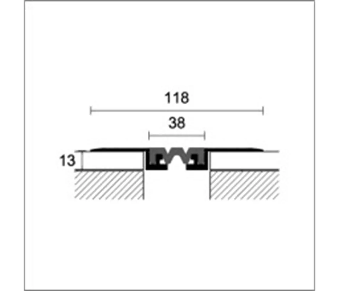 GJF/40  118/38mm Alu natur