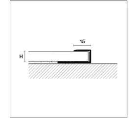 Typ RCF - Schlupfprofil Alu 22460601 