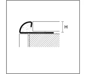 Typ RI / RIS 22460601 Abschlussprofil (Bodenbelagspr